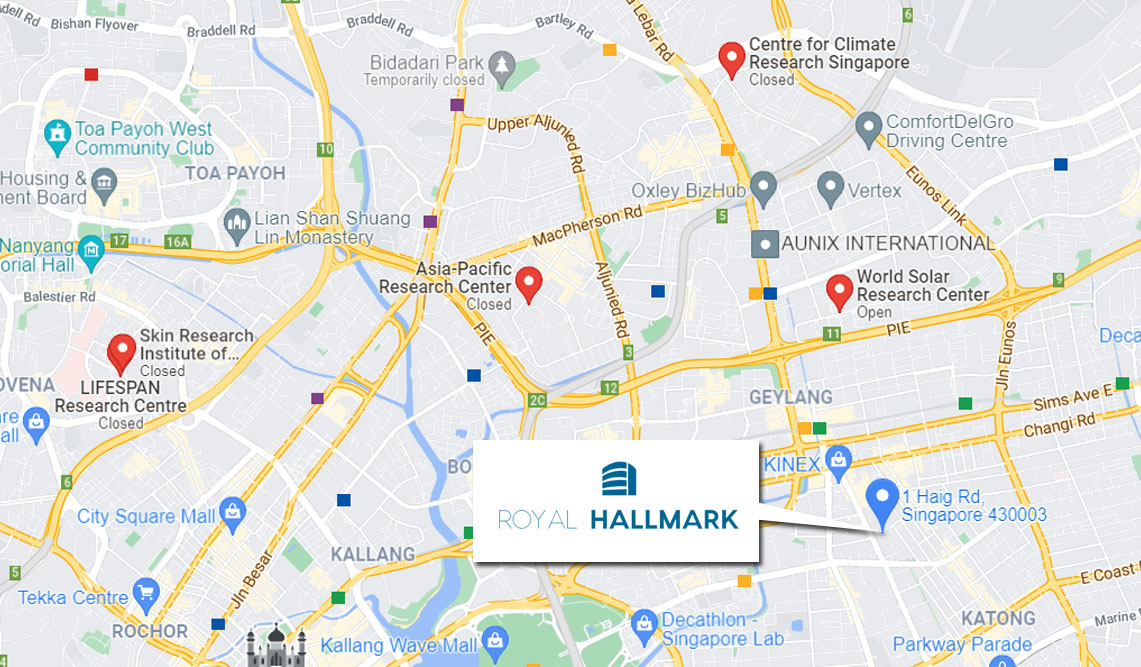 Royal Hallmark Collaboration: some of the nearby research centers
