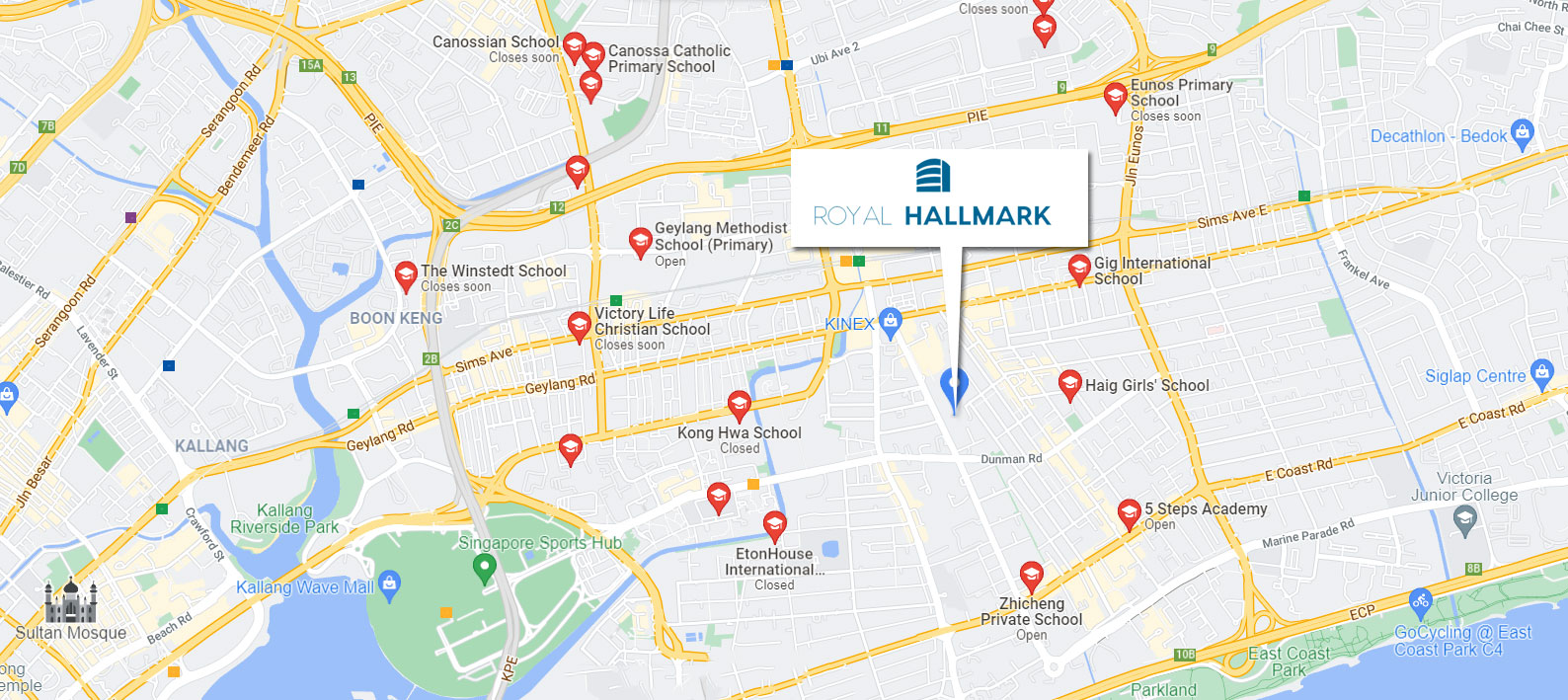 Royal Hallmark is located near many prestigious and good quality schools