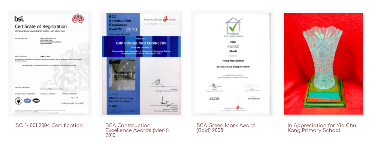 Royal Hallmark Consultant - CMP Consultants Pte Ltd outstanding achievements and awards