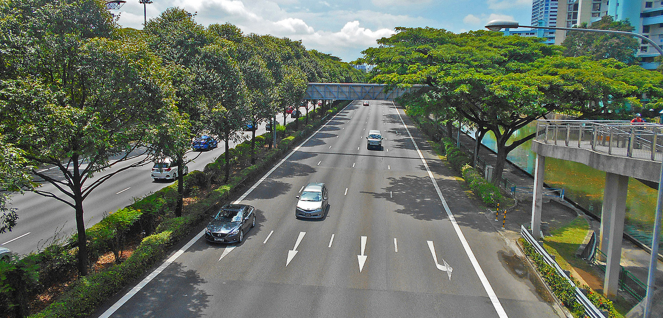 Pan Island Expressway in the vicinity of Royal Hallmark Condo